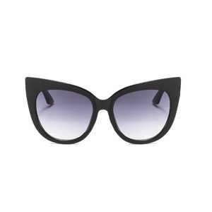 oversized cat-eye black sunglasses